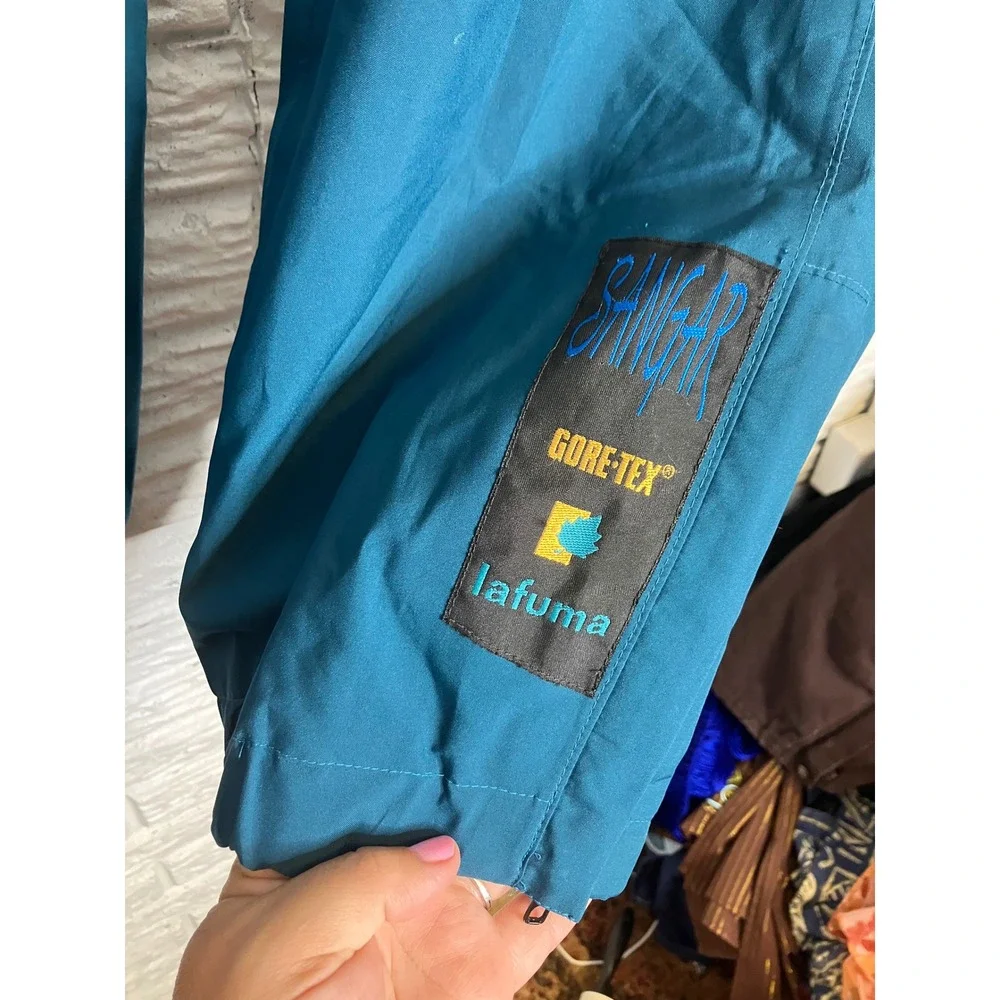 Lafuma Sangar Gore-Tex Pants Mens L Teal Excellent Technical Outdoor‎ Gear